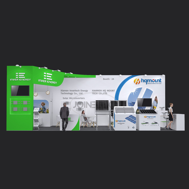 Exhibition booth design and construction in Rimini, イタリア | Xiamen Huke successfully participates in the Italian Energy Exhibition